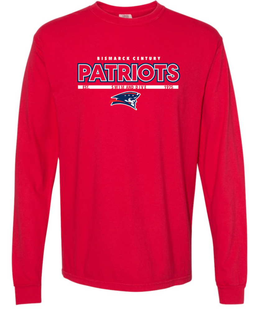 PATRIOTS' Garment Dyed Long Sleeve T-Shirt