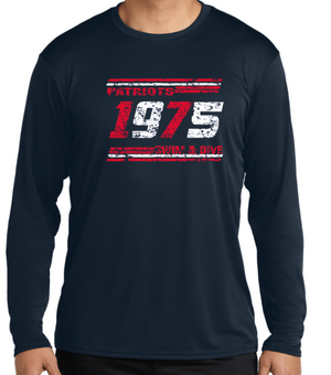 PATRIOTS' DriFit Long Sleeve Tee (Distressed Design)