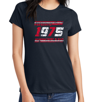 PATRIOTS'  LADIES' ONLY TriBlend Short Sleeve Tee (Distressed Design)