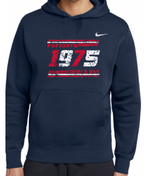 PATRIOTS' NIKE Cotton/Poly Hoodie (Distressed Design)