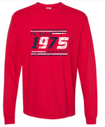 PATRIOTS' Garment Dyed Long Sleeve T-Shirt (Distressed Design)