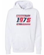 PATRIOTS' 65/35 Cotton/Poly Hoodie (Distressed Design)