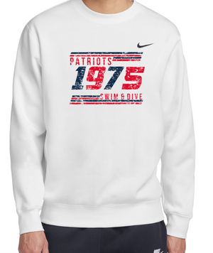 PATRIOTS' NIKE Crewneck (Distressed Design)