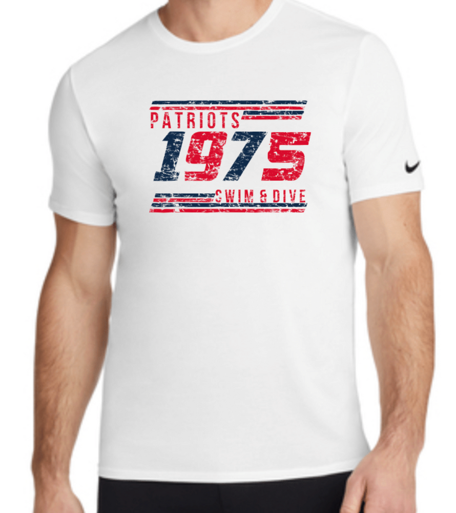 PATRIOTS' NIKE  DriFit Cotton/Poly Short Sleeve Tee (Distressed Design)