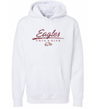 Eagles 65/35 Cotton/Poly Hoodie (Design 2 DISTRESSED)