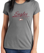 Eagles LADIES' ONLY TriBlend Short Sleeve Tee (Design 2 DISTRESSED)