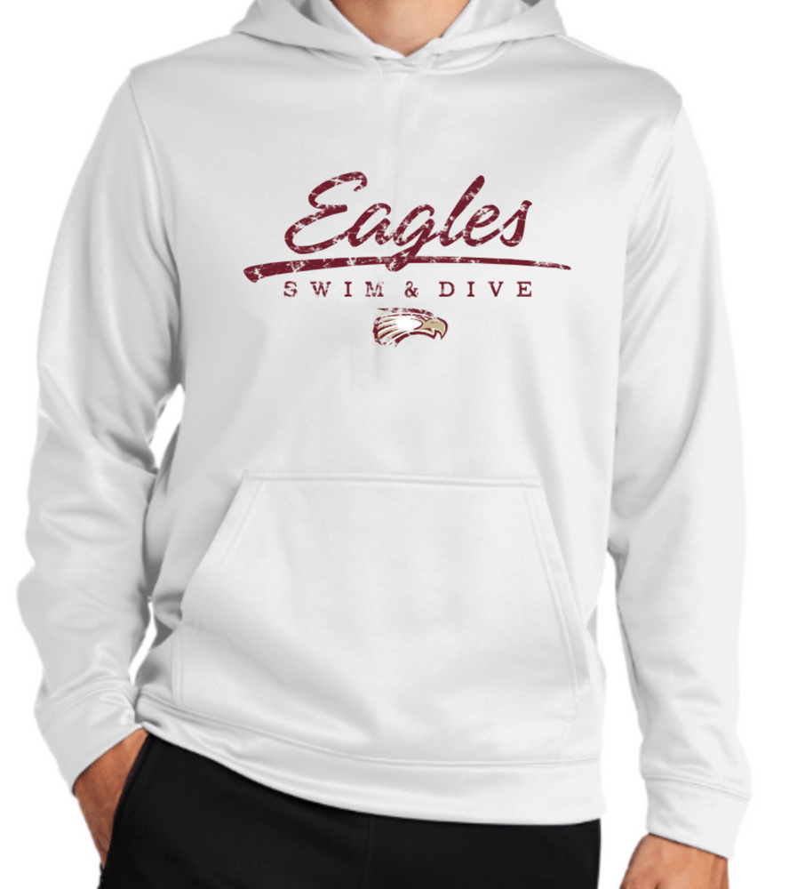 Eagles DRIFIT Fleece Hoodie (Design 2 DISTRESSED)