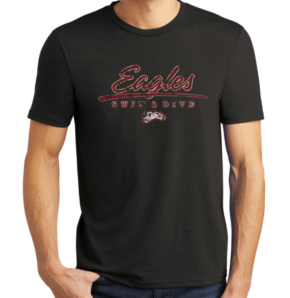 EAGLES TriBlend Short Sleeve Tee (Design 2 DISTRESSED)