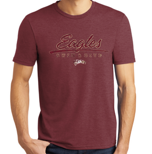 EAGLES TriBlend Short Sleeve Tee (Design 2 DISTRESSED)