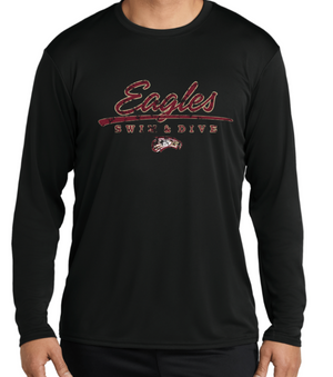 Eagles DriFit Long Sleeve Tee (Design 2 DISTRESSED)