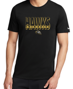 HAWKS NIKE  DriFit Cotton/Poly Short Sleeve Tee (Design 1)