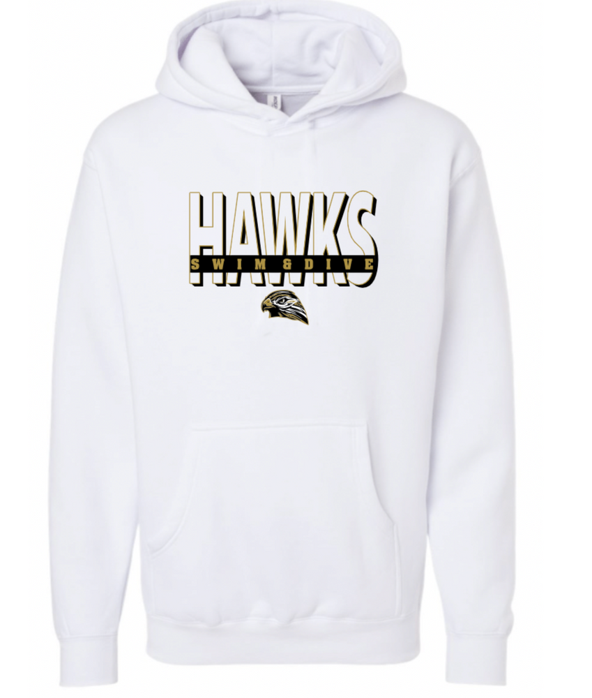 HAWKS  65/35 Cotton/Poly Hoodie (Design 1)