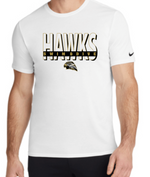 HAWKS NIKE  DriFit Cotton/Poly Short Sleeve Tee (Design 1)