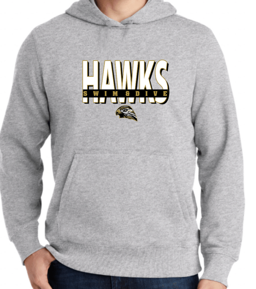 HAWKS  65/35 Cotton/Poly Hoodie (Design 1)