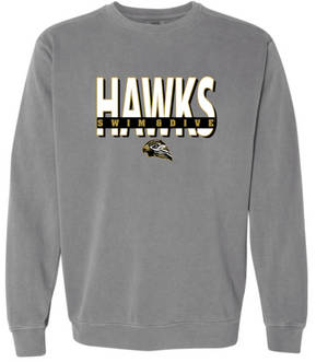 HAWKS Garment Dyed Crewneck (Design 1)