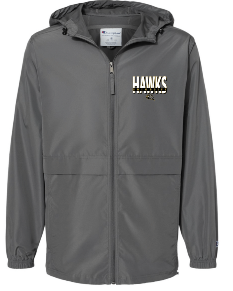 HAWKS Full Zip Hooded Windbreaker (Design 1)