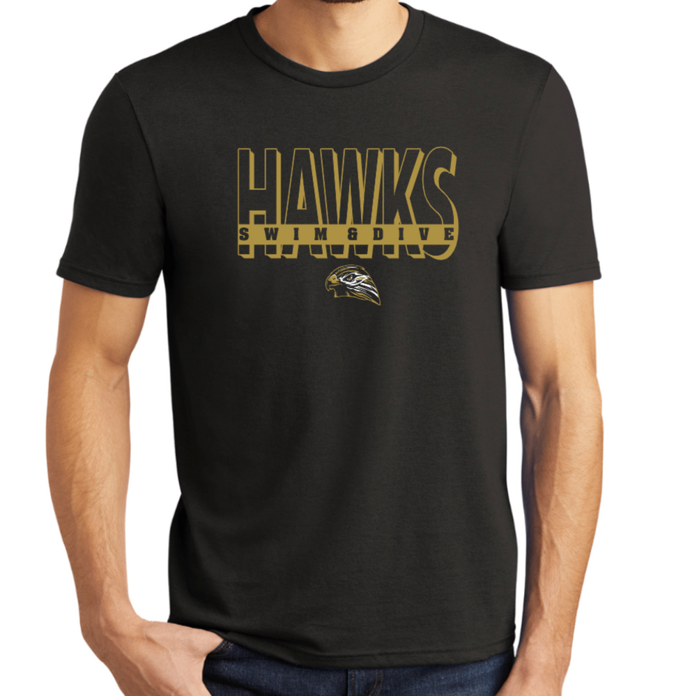 HAWKS TriBlend Short Sleeve Tee (Design 1)