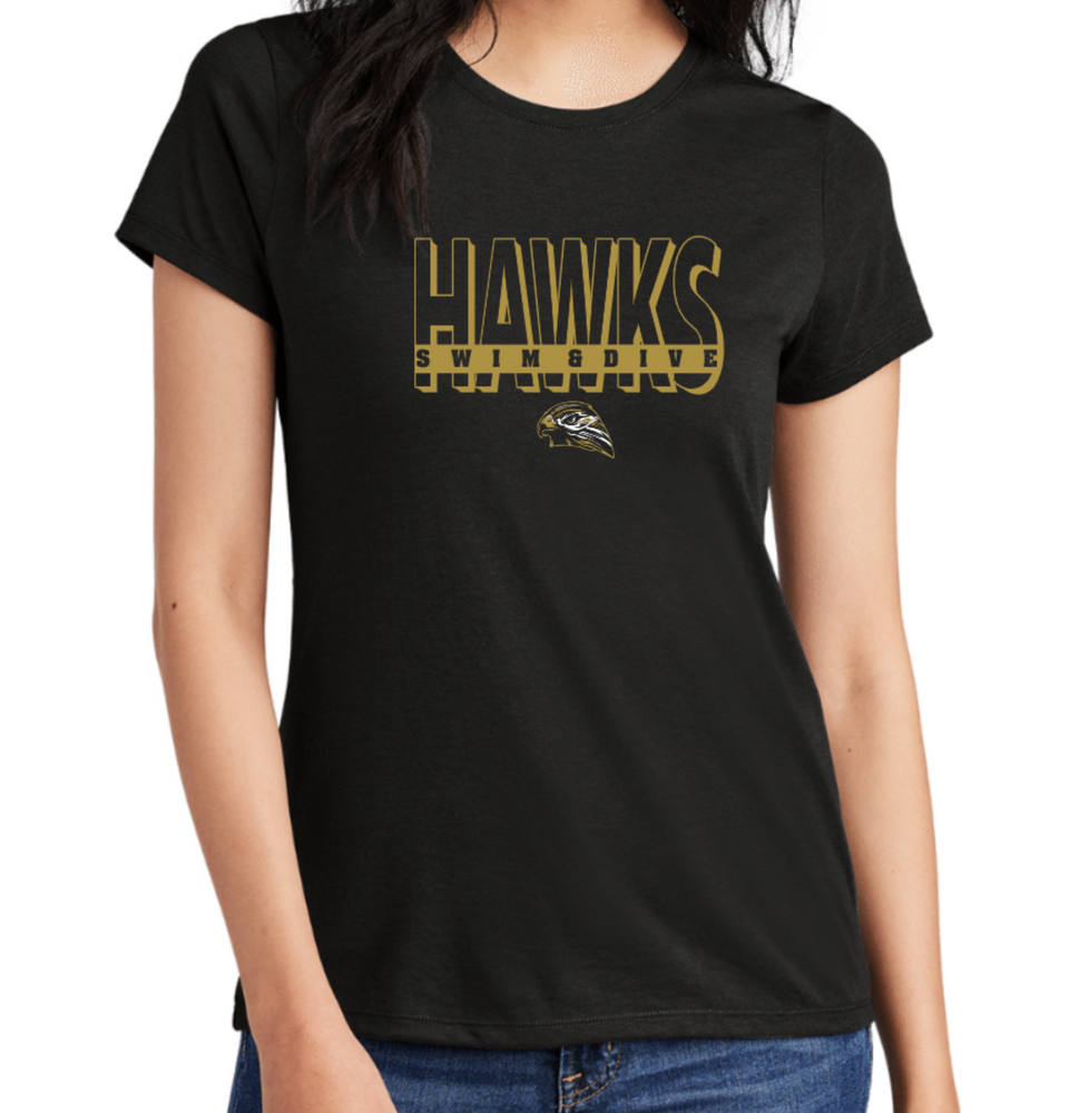 HAWKS LADIES' ONLY DRIFIT Short Sleeve Tee (Design 1)