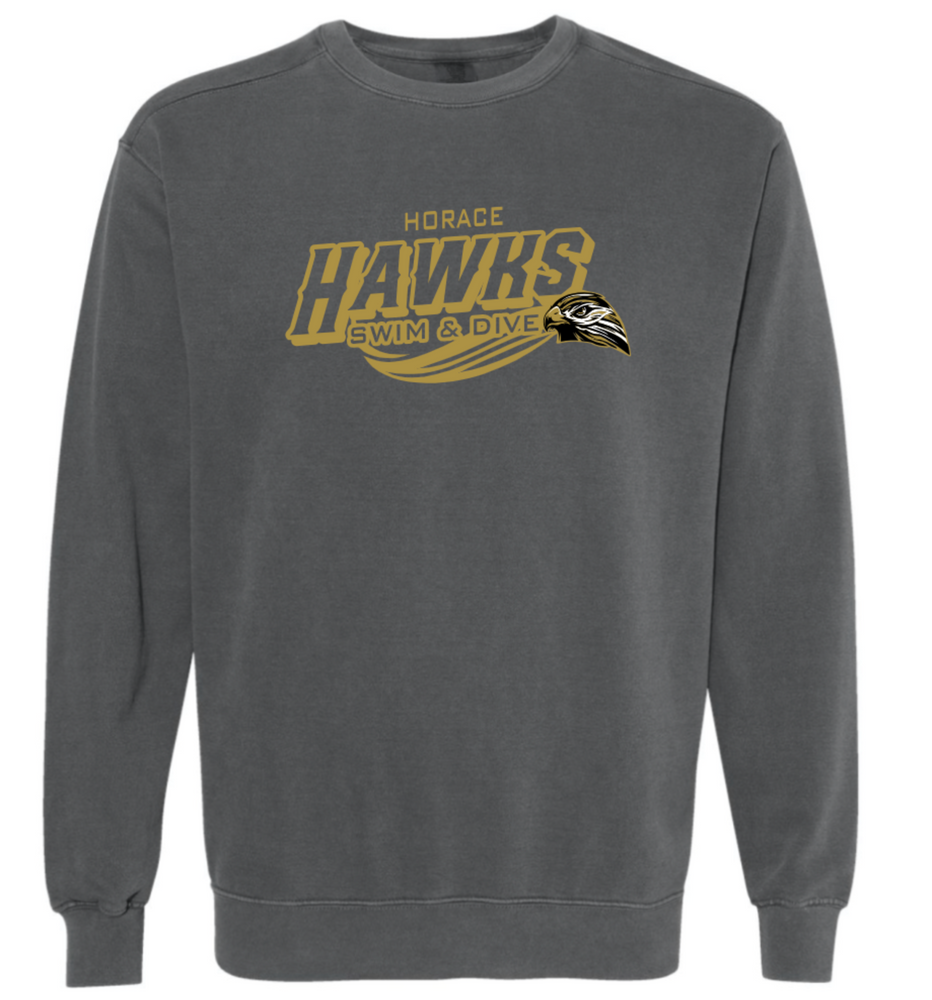 HAWKS Garment Dyed Crewneck (Design 2)