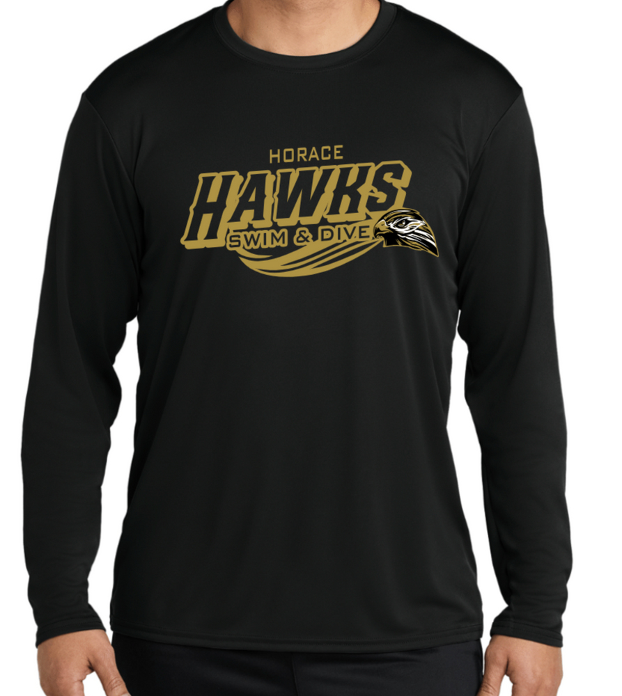 HAWKS DriFit Long Sleeve Tee (Design 2)