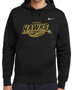 HAWKS NIKE Cotton/Poly Hoodie (Design 2)