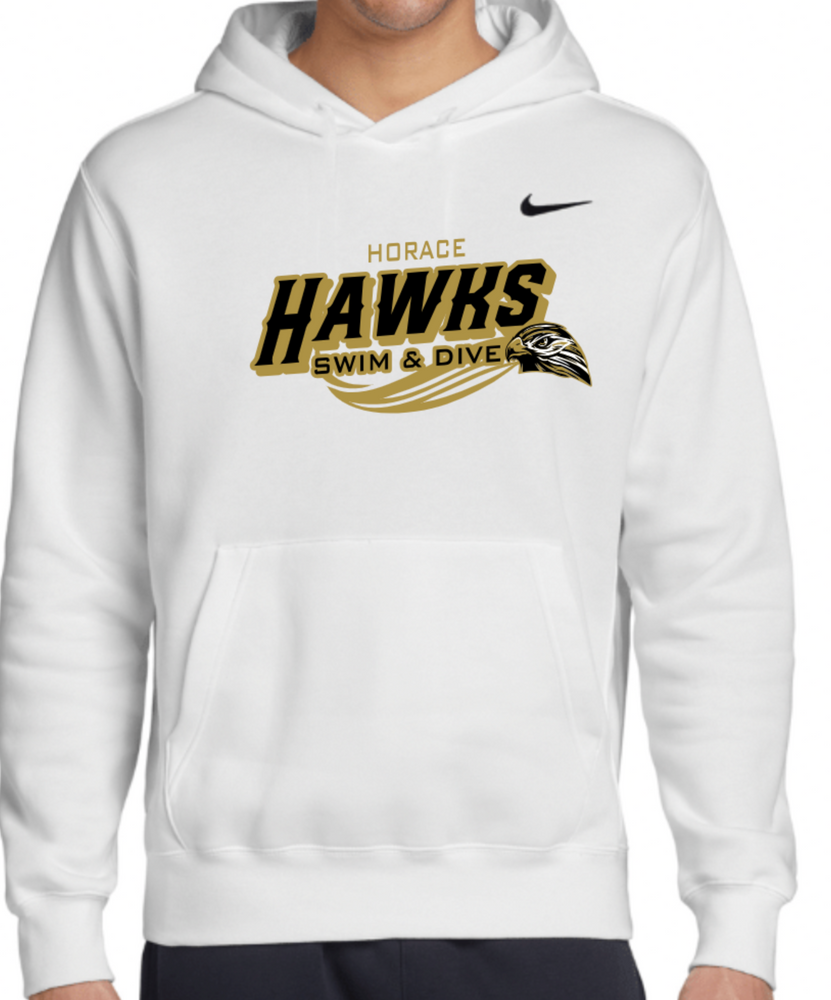 HAWKS NIKE Cotton/Poly Hoodie (Design 2)