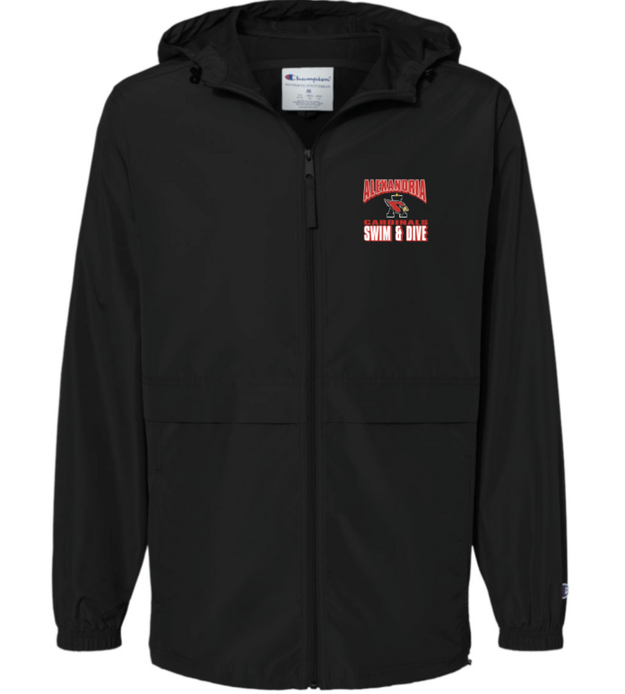 CARDINALS Full Zip Hooded Windbreaker