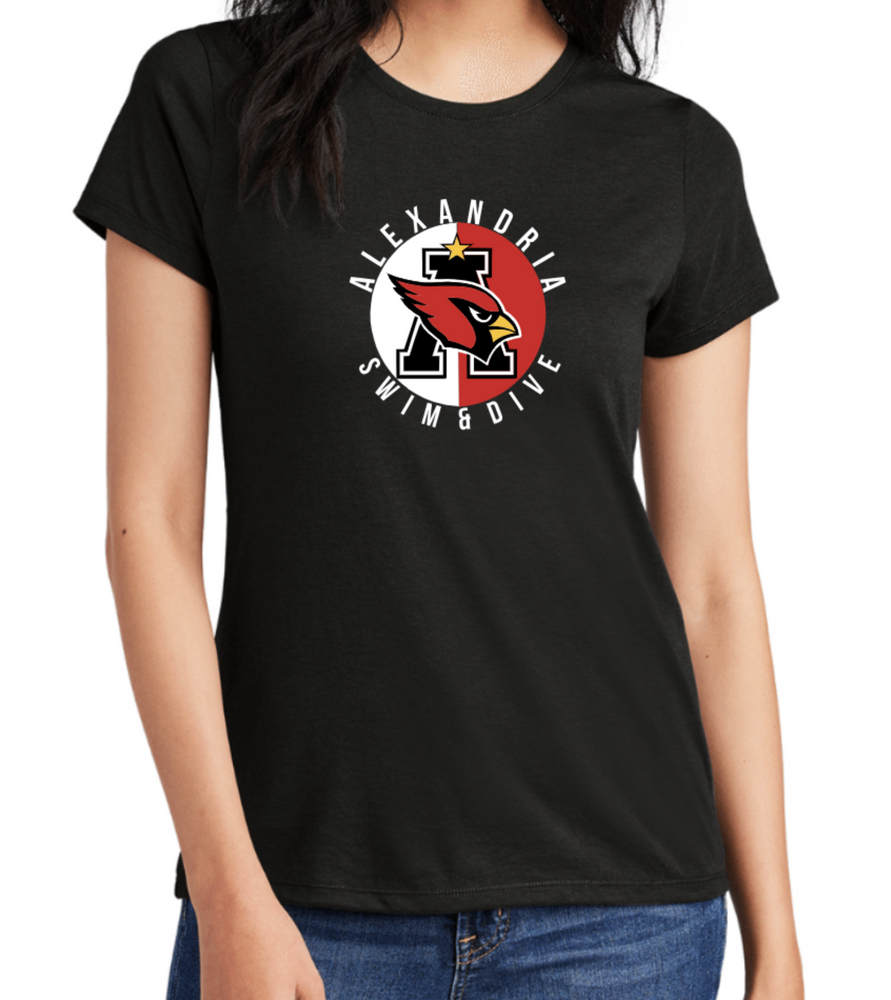 LADIES' ONLY CARDINALS TriBlend Short Sleeve Tee (Design 2)