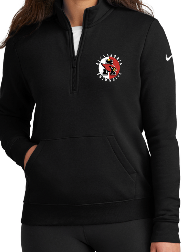 CARDINALS NIKE LADIES' ONLY 1/2 ZIP FLEECE (Design 2)