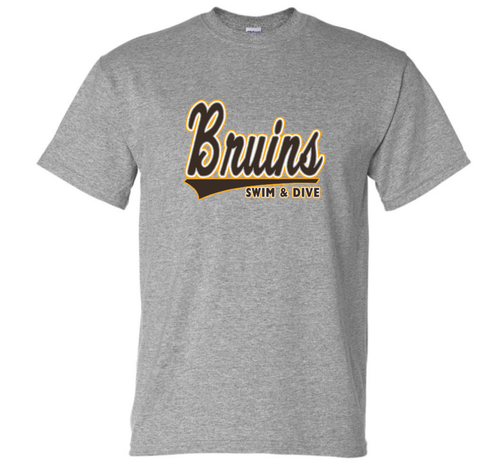 BRUINS Cotton/Poly Short Sleeve Tee (Design 1)