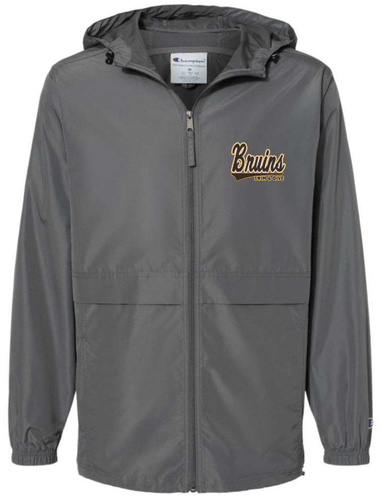 BRUINS Full Zip Hooded Windbreaker (Design 1)