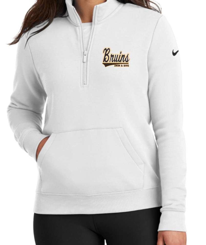 BRUINS NIKE LADIES' ONLY 1/2 ZIP FLEECE