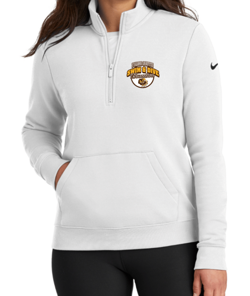 BRUINS NIKE LADIES' ONLY 1/2 ZIP FLEECE (Design 2)