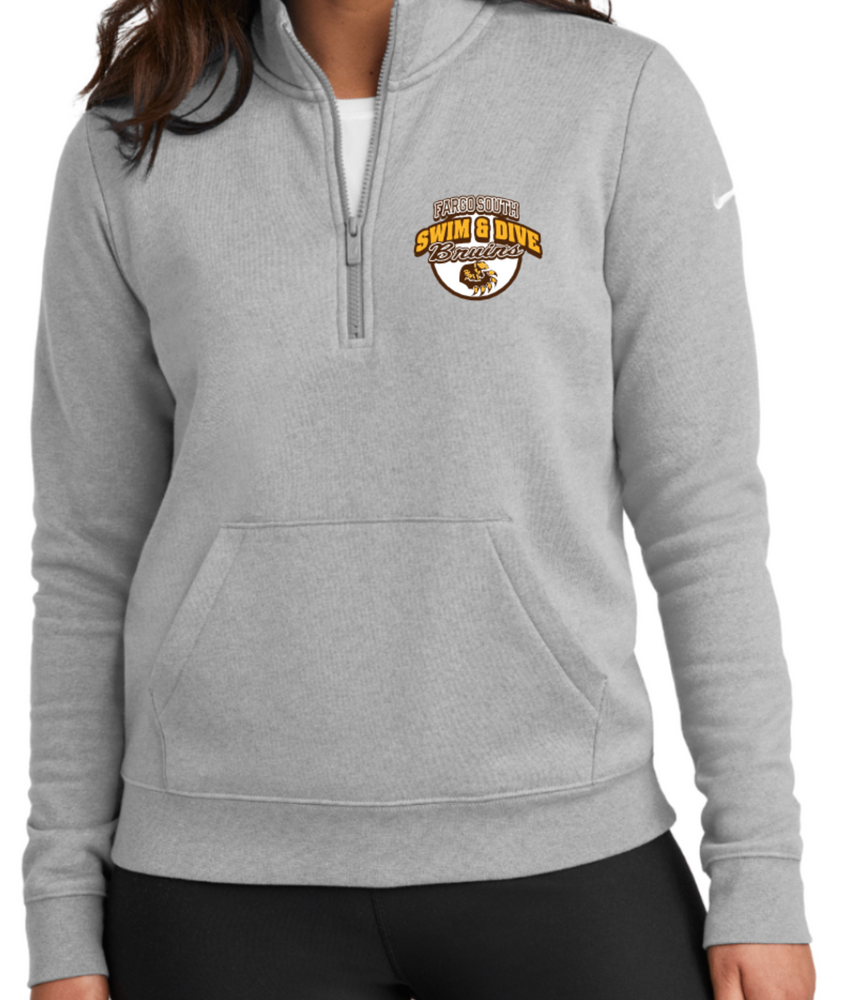 BRUINS NIKE LADIES' ONLY 1/2 ZIP FLEECE (Design 2)