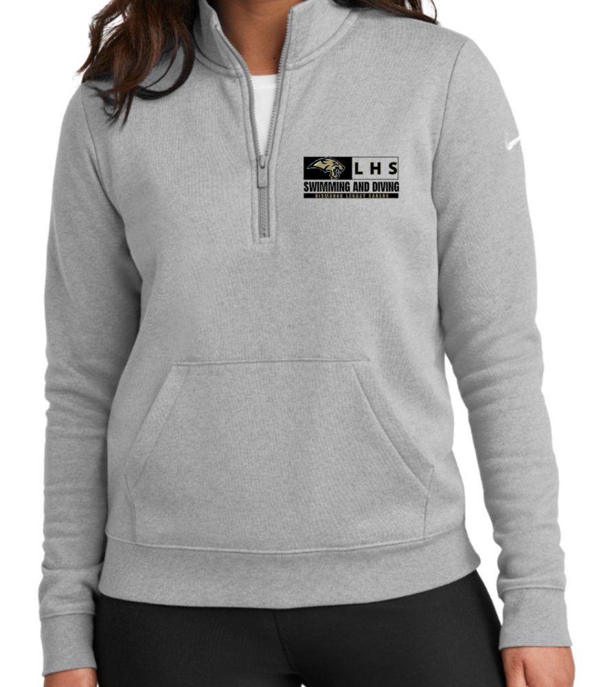 SABERS NIKE LADIES' ONLY 1/2 ZIP FLEECE