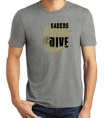 SABERS TriBlend Short Sleeve Tee (Design 2)