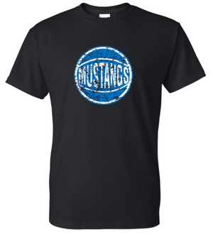 MUSTANGS Cotton/Poly Short Sleeve Tee (Design 2)