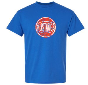 MUSTANGS Cotton/Poly Short Sleeve Tee (Design 2)