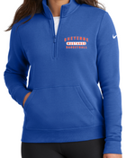 MUSTANGS NIKE LADIES' ONLY 1/2 ZIP FLEECE (Design 1)