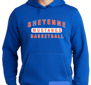 MUSTANGS 65/35 Cotton/Poly Hoodie (Design 1)