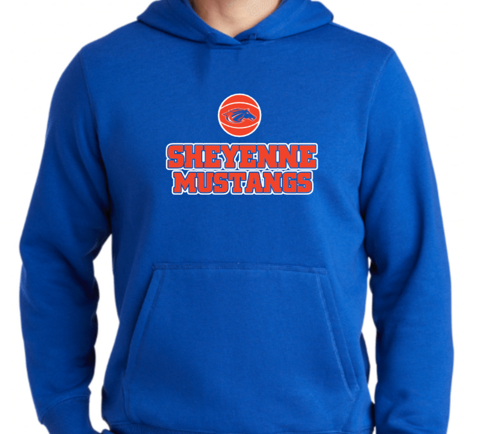 MUSTANGS 65/35 Cotton/Poly Hoodie (Design 5)