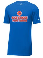 MUSTANGS NIKE  DriFit Cotton/Poly Short Sleeve Tee (Design 5)