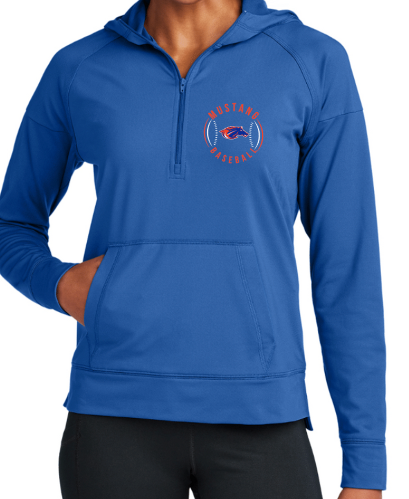 MUSTANGS LADIES' ONLY DRIFIT 1/2 Zip Hoodie