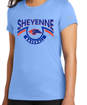 MUSTANG NIKE Ladies' DriFit Shirt Sleeve T-Shirt (DESIGN 2)