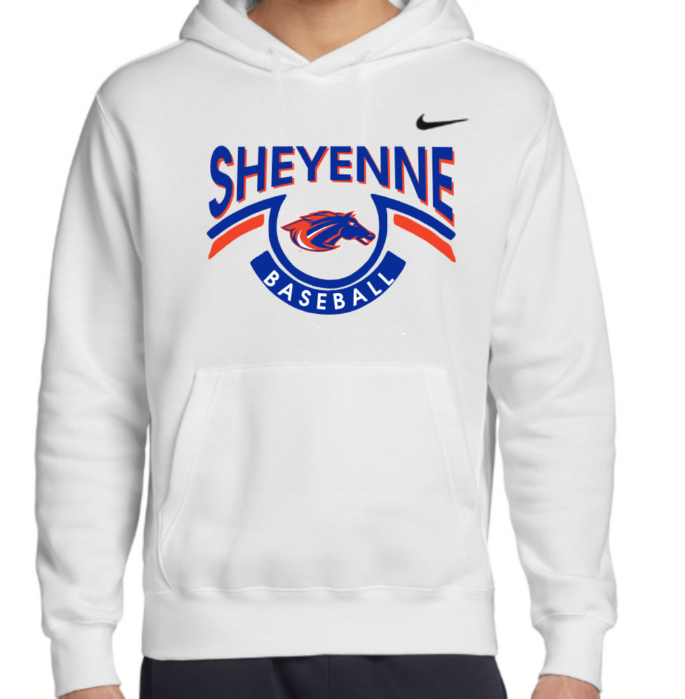 MUSTANGS NIKE Cotton/Poly Hoodie (DESIGN 2)