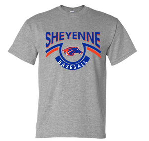 MUSTANGS Cotton/Poly Short Sleeve Tee (DESIGN 2)