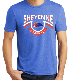 MUSTANGS TriBlend Short Sleeve Tee (DESIGN 2)
