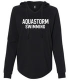 WOMEN'S Lightweight California Wave Washed Hooded Sweatshirt