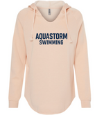 WOMEN'S Lightweight California Wave Washed Hooded Sweatshirt