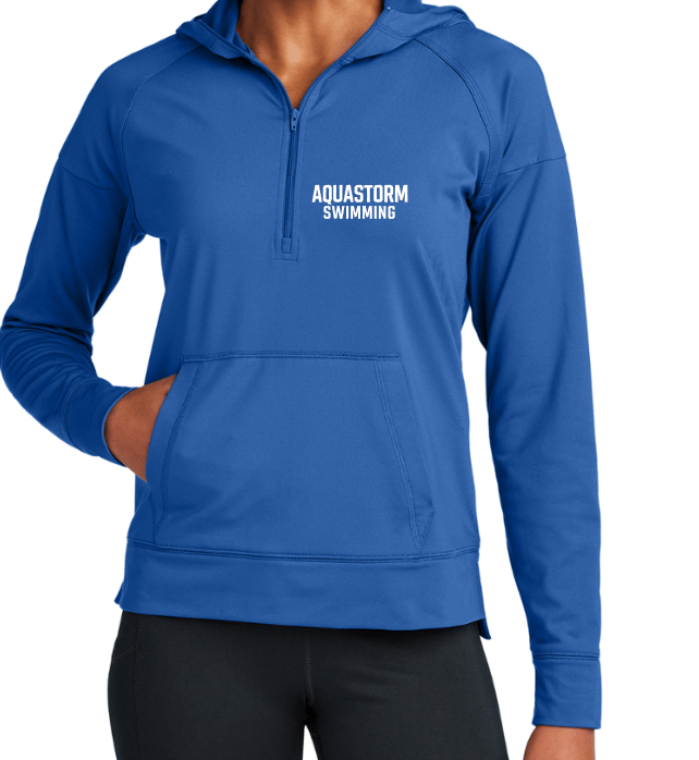 AQUASTORM LADIES' ONLY DRIFIT 1/2 Zip Hooded Jacket